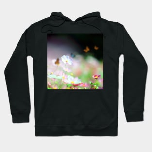 Butterfly Flowers Field Hoodie